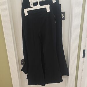 4 Art Class Black Girls Bell Bottom Leggings Cotton Spandex L 10/12 NWT